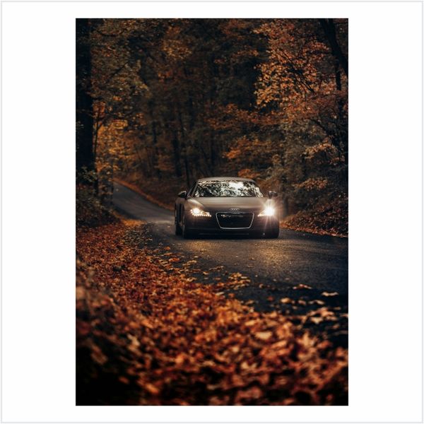 Audi Fall Drives on Country Roads - A1 Poster