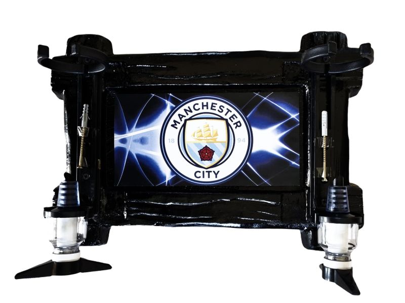 Manchester City Football - 2 Optic Liquor Dispenser - Black (64)