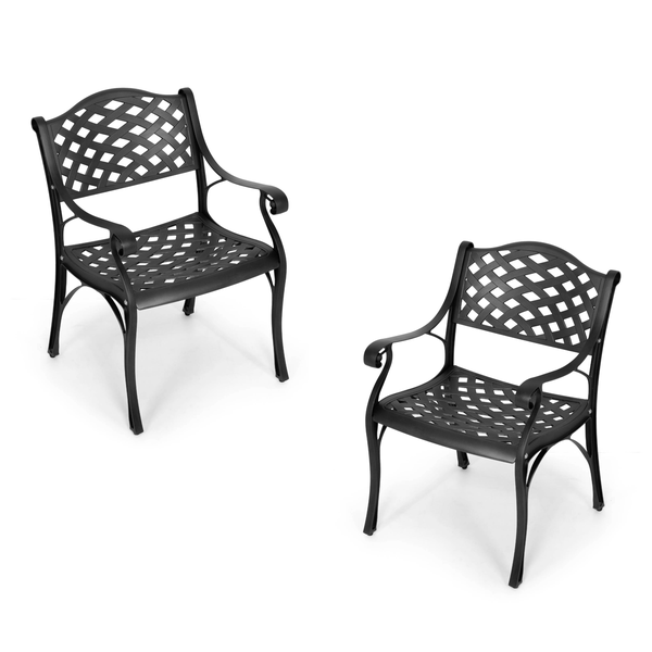 Anray - Lattice Chair - Cast Aluminium (Pair)