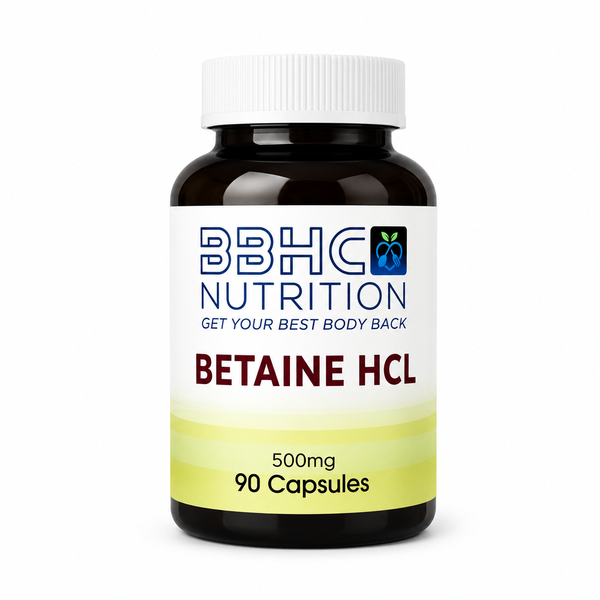 Betaine HCL 500mg Capsules (90)