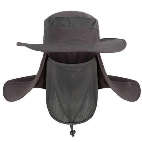 Home Prefer Outdoor UPF50+ Mesh Sun Hat Wide Brim Fishing Hat with Ne