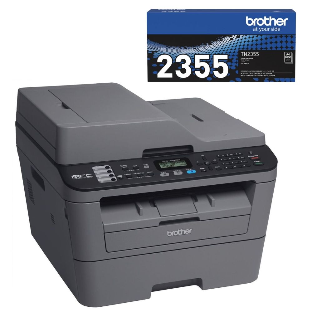 Brother MFCL2700DW Black and White Laser Printer with TN2355 Laser