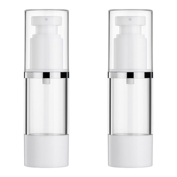 2 Pack - Refillable Skincare Spray Bottles - White &amp; Transparent