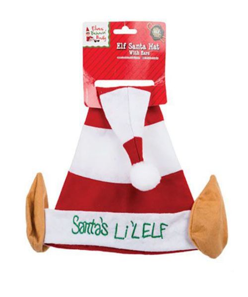 Christmas - Santa's Lil Elf Hat - Red &amp; White