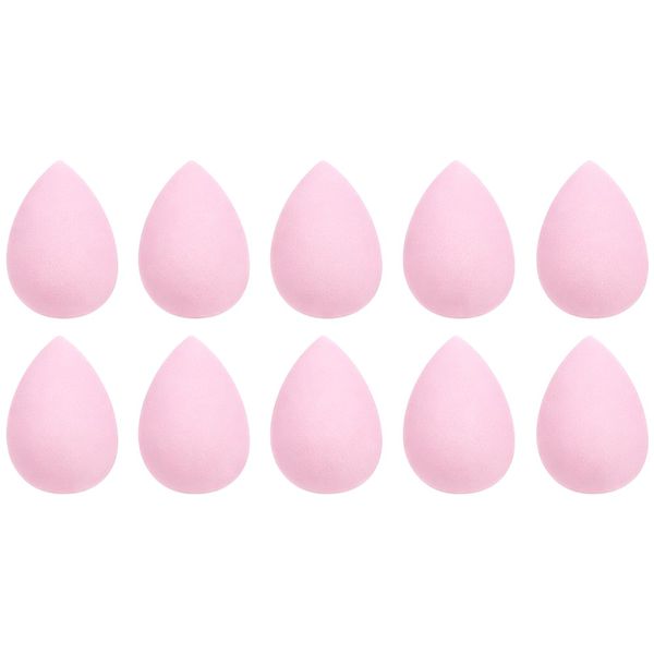10-Piece Mini Beauty Sponge Set - Soft Teardrop Blending Sponges - Pink