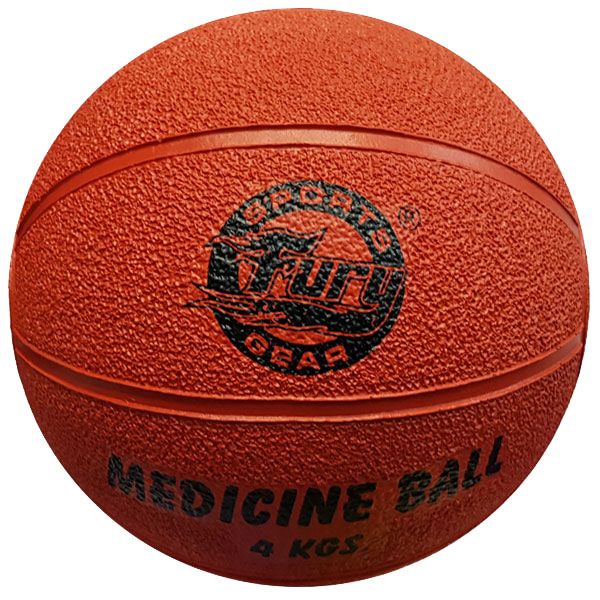 Fury Medicine Ball – Rubber – 4kg -Red