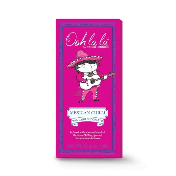 Dark Chocolate With Mexican Chilli 70g x 2