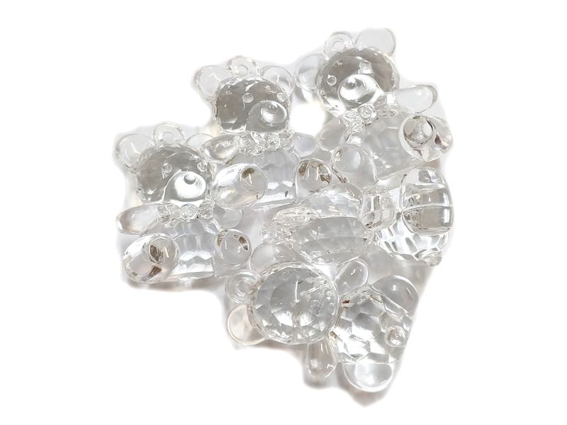 BEAD COOL - Acrylic Bead - Teddy Bear 19pcs - 4cmby3cmby2cm-Charm