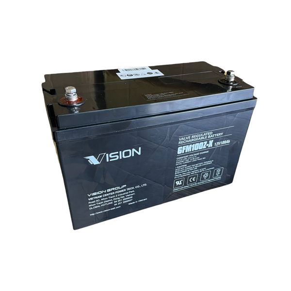 Vision 12V 100Ah Rechargeable Lead Battery