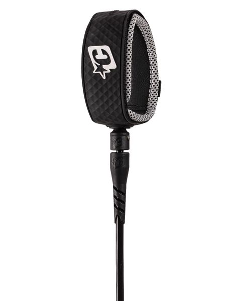 Creatures Pro 7 Surfboard Leash : Black White