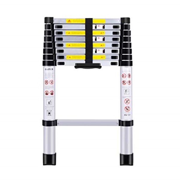 Aluminum 3.8M Portable Telescopic Ladder