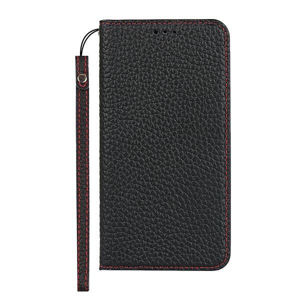 Cowhide Flip Cover Protective Leather Phone Case Compatible With iPhone 11