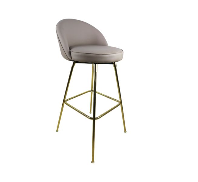 Bar Stool PU Leather with Gold legs