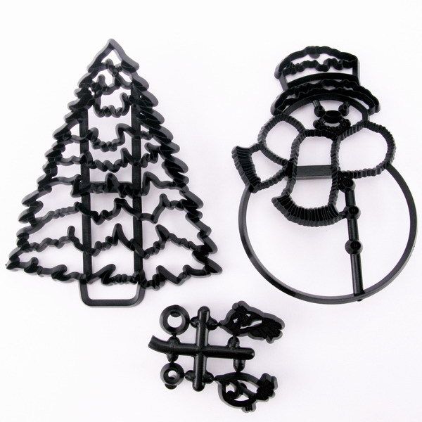 LARGE SNOWMAN &amp; Christmas TREE Sugarcraft Cake Icing Decorating