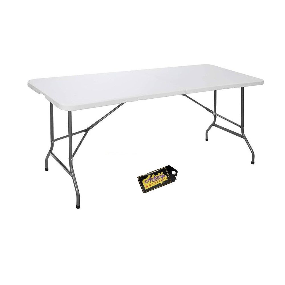 1.8m White Folding Trestle Tables + Keyring Shop Today. Get it