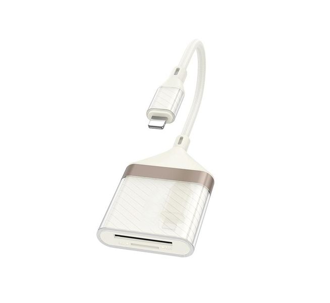 2 in 1 Lightning To SD/TF Card Reader 480Mbps Compatible With iPhone +iPad
