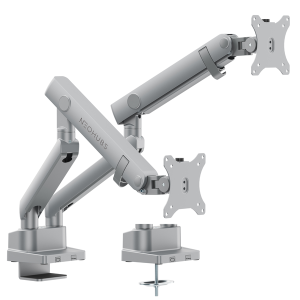 NEOHUBS Pro Dual Monitor Arm Mount Premium Adjustable VESA Desktop Stand