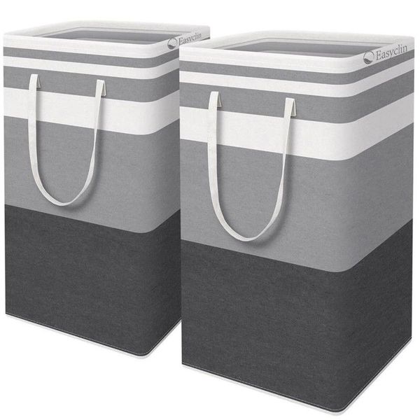 Easyclin 2-Pack Laundry Hamper 75L Collapsible Large Storage Baskets
