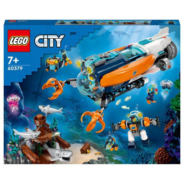 LEGO® City Deep-Sea Explorer Submarine 60379 Building Toy Set (842 Pieces)