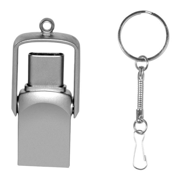 32GB 2-in-1 USB Flash Drive with Type-C High-Speed Transfer