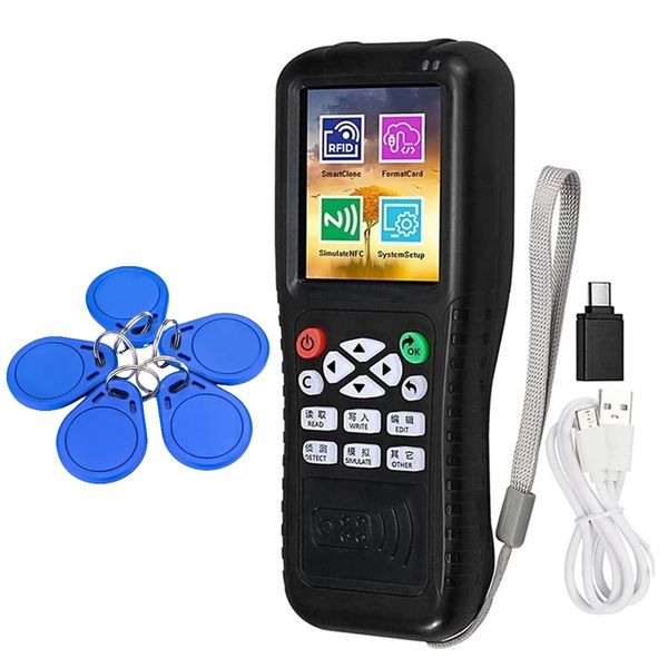 X100 Rfid Nfc Smart Card Reader Writer+5 X Cuid Keychain