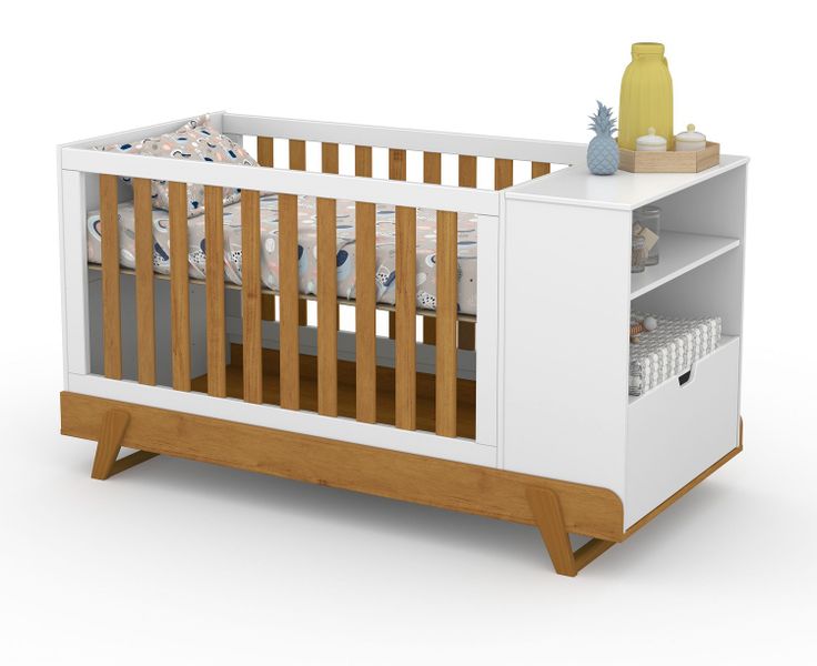 George &amp;Mason Baby - 4-in-1 Convertible Cot to Bed
