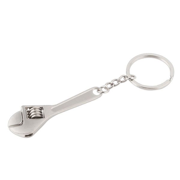 Metal Adjustable Wrench Spanner Keyring