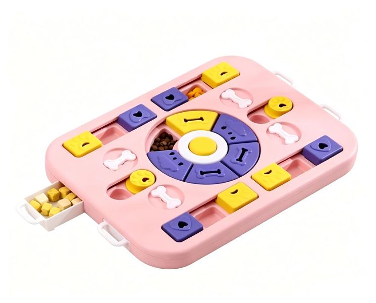 Pet Puzzle Feeder - Slow Eating IQ Toy for Cats &amp; Dogs