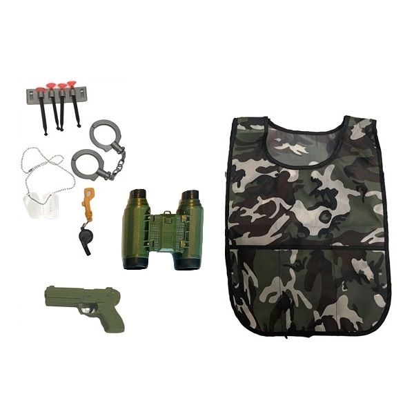 Kids Army - Military Pretend Play - Dress Up Costume Set