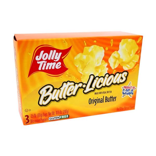 Jolly Time Butterlicious Microwave Popcorn Box - 2 x 298g