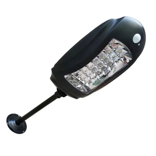 Solar Powered Human Induction Street Light With Remote Control And Pole 16W