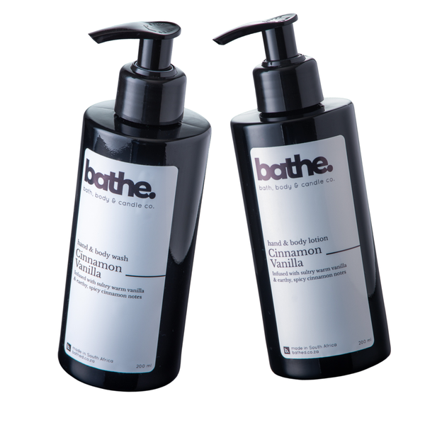 Cinnamon Vanilla Hand + Body Wash &amp; Lotion Set