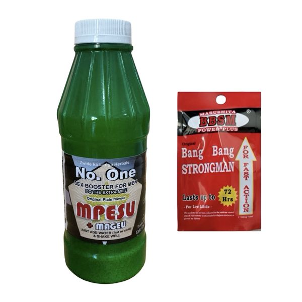 No. One Mpesu Herbal Mix + Bang Bang Strongman Combo Pack for Men