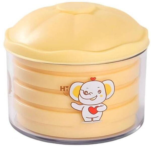 4 In 1 Egg Slicer With Storage Box Yellow