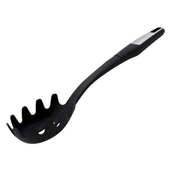 Regent Premium Spaghetti Serving Spoon Black Nylon with Pp+ss Handle, 350mm