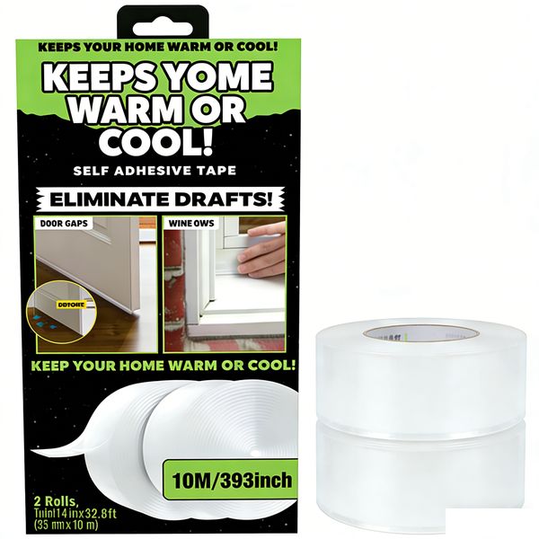 Seal Anti-Draft Adhesive Instant Insulation Seal Tape 1000CM 3.5MM