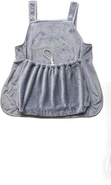 Cat Holding Apron, Carrier- Grey