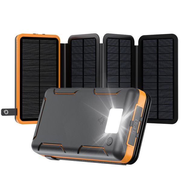 25000mAh Solar Portable Power Bank with Fast Charging Capability
