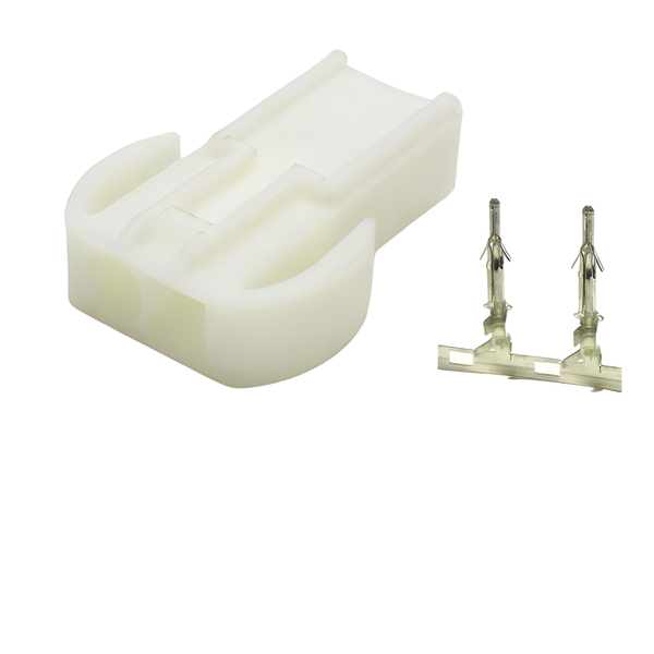 XY138-02M: 4.5mm, 2-Way In-line Male Connector w/ Release-Lock, 10A