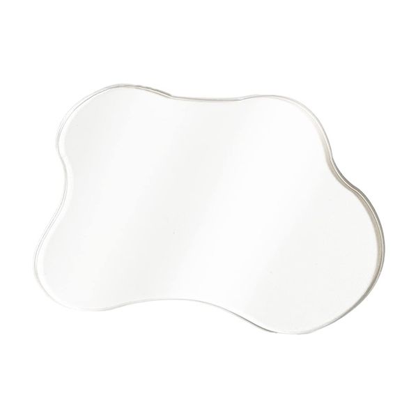 Irregular Wavy-Edge Acrylic Display Tray - Small- Transparent