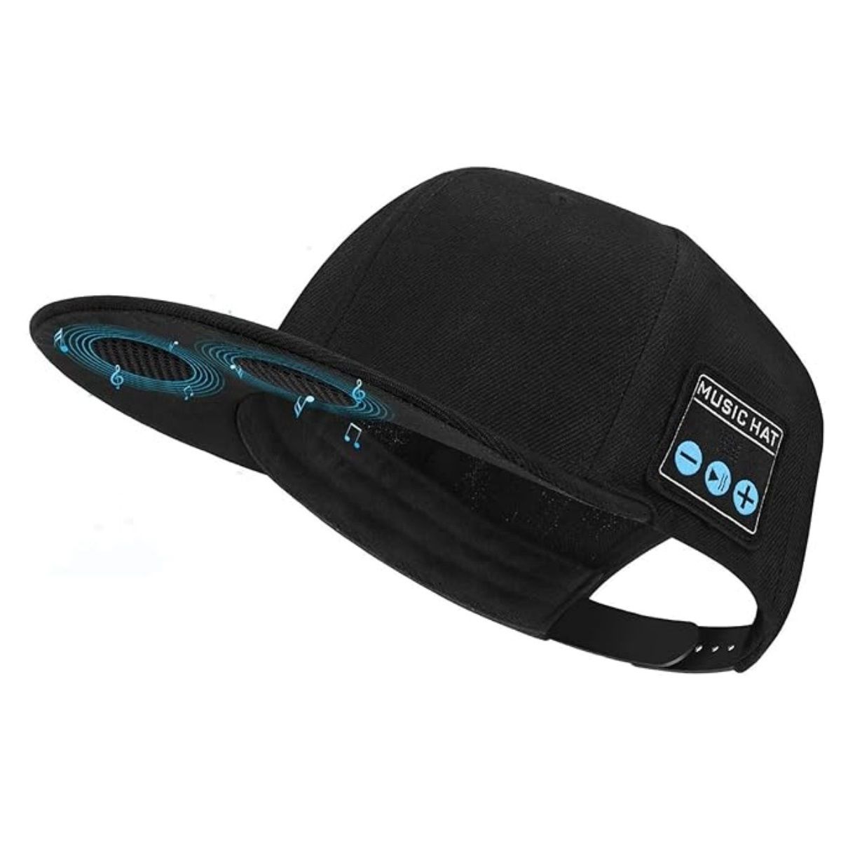 Wireless Speaker Headphone Cap,Bluetooth Baseball Cap Music Hat - Black