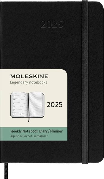2025 12m Black Pocket Weekly Hard