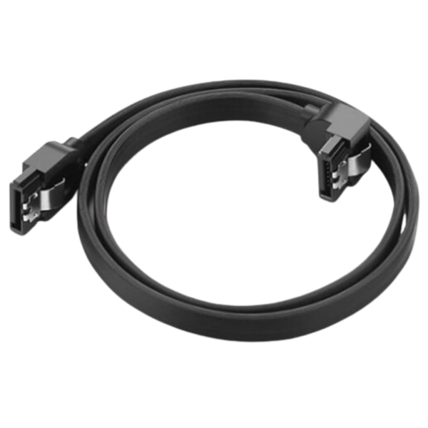 Sata 3 Straight Cable To 90 Degree Connector 0.5m