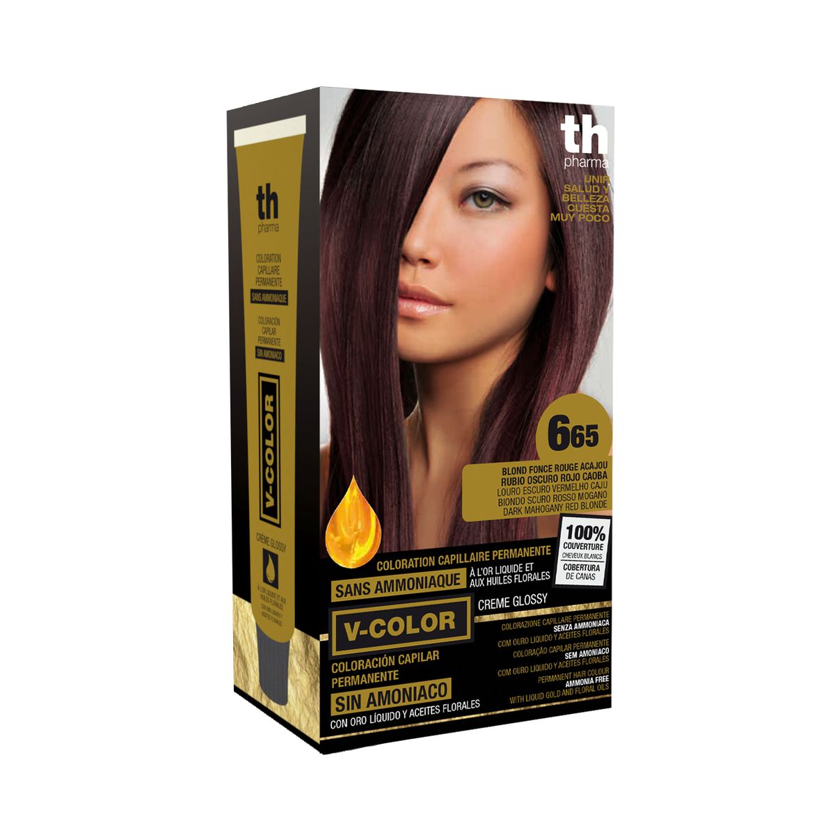 V-Color Permanent Hair Dye – Ammonia Free. Dark Mahogany Red Blonde   | Buy Online in South Africa 