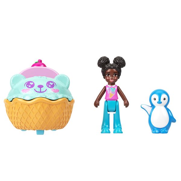 Polly Pocket Doll &amp; Vehicle