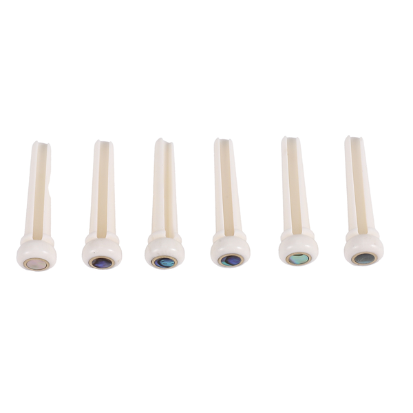 Guitar Bone Bridge Pins with 5.3mm Position Abanlone Dot for Acoustic Guita
