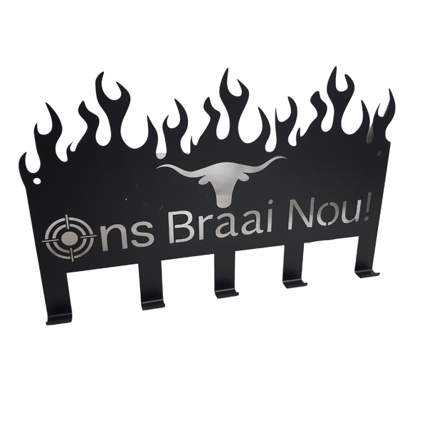 Lifespace "Ons Braai Nou" Braai 5 Hook Utility Rack