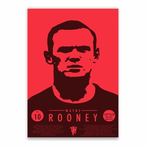 Wayne Rooney Red Poster - A1