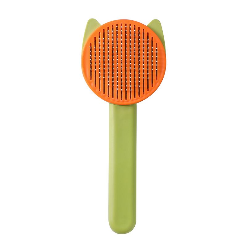 Self Cleaning Slicker Brush For Cats And Dogs - One-Key Hair Removal ...