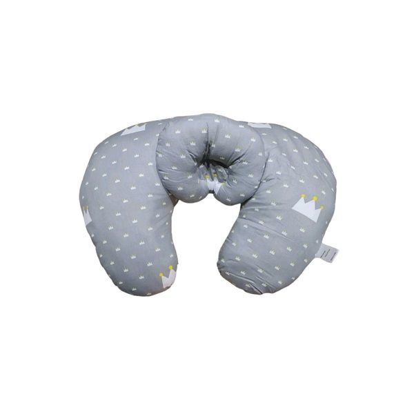 Nursing, Breastfeeding &amp; Newborn Infant Feeding Pillow - Grey Cloud